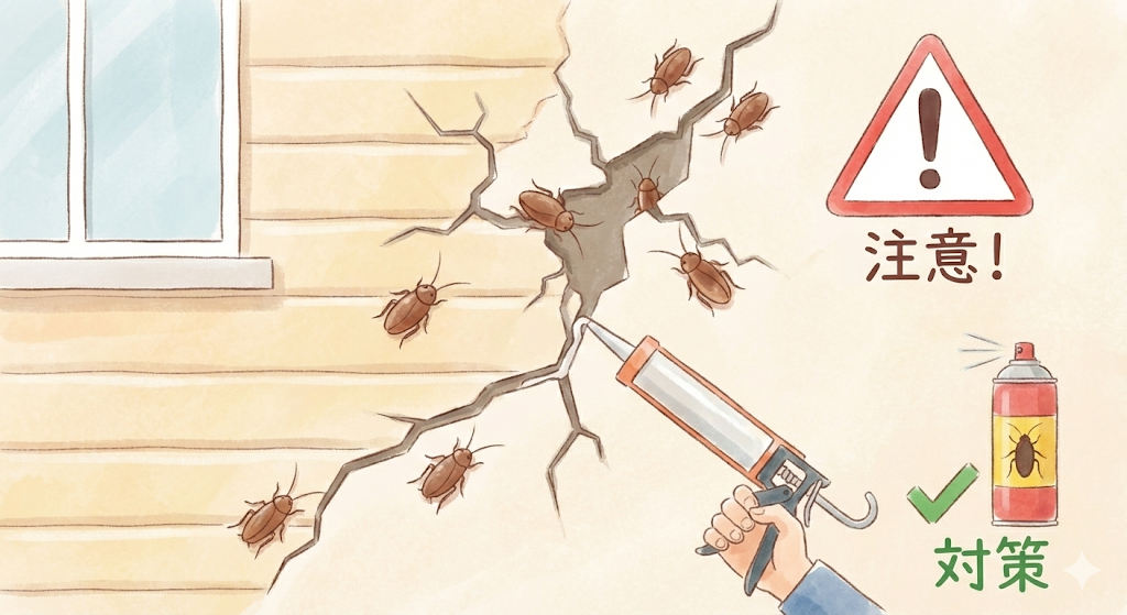 外壁のひび割れはゴキブリの侵入口になる？危険度と対処法まとめ